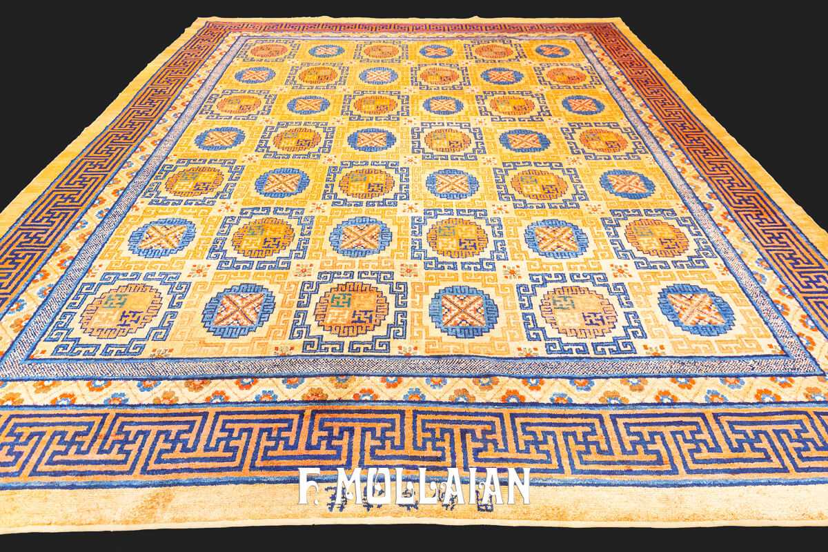 Tappeto Cinese Imperiale Seta&Metallo n°:11765731
